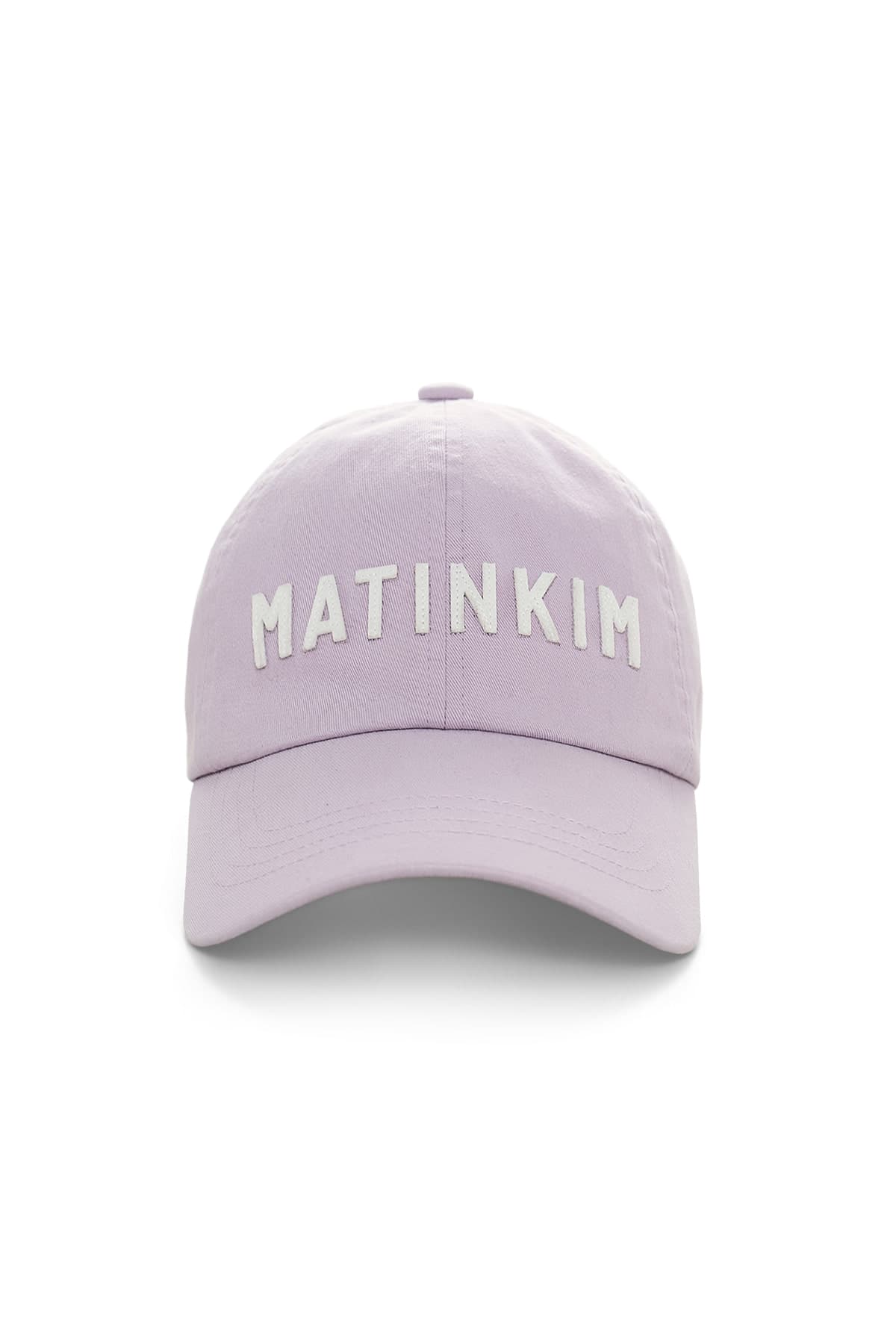APPLIQUE FELT LOGO BALL CAP IN LILAC