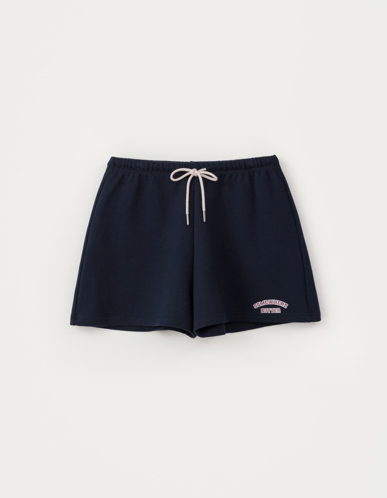 Vintage Square Logo Sweat Shorts - Navy