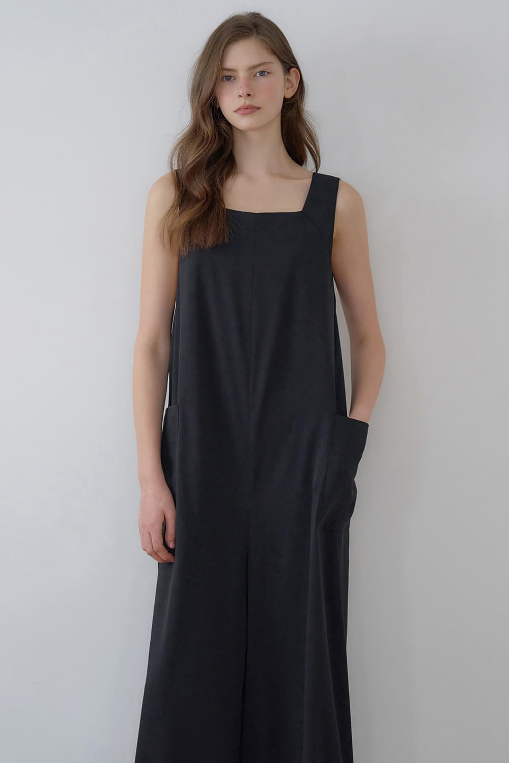 Two-way summer jumpsuit Black [N6MOP03]