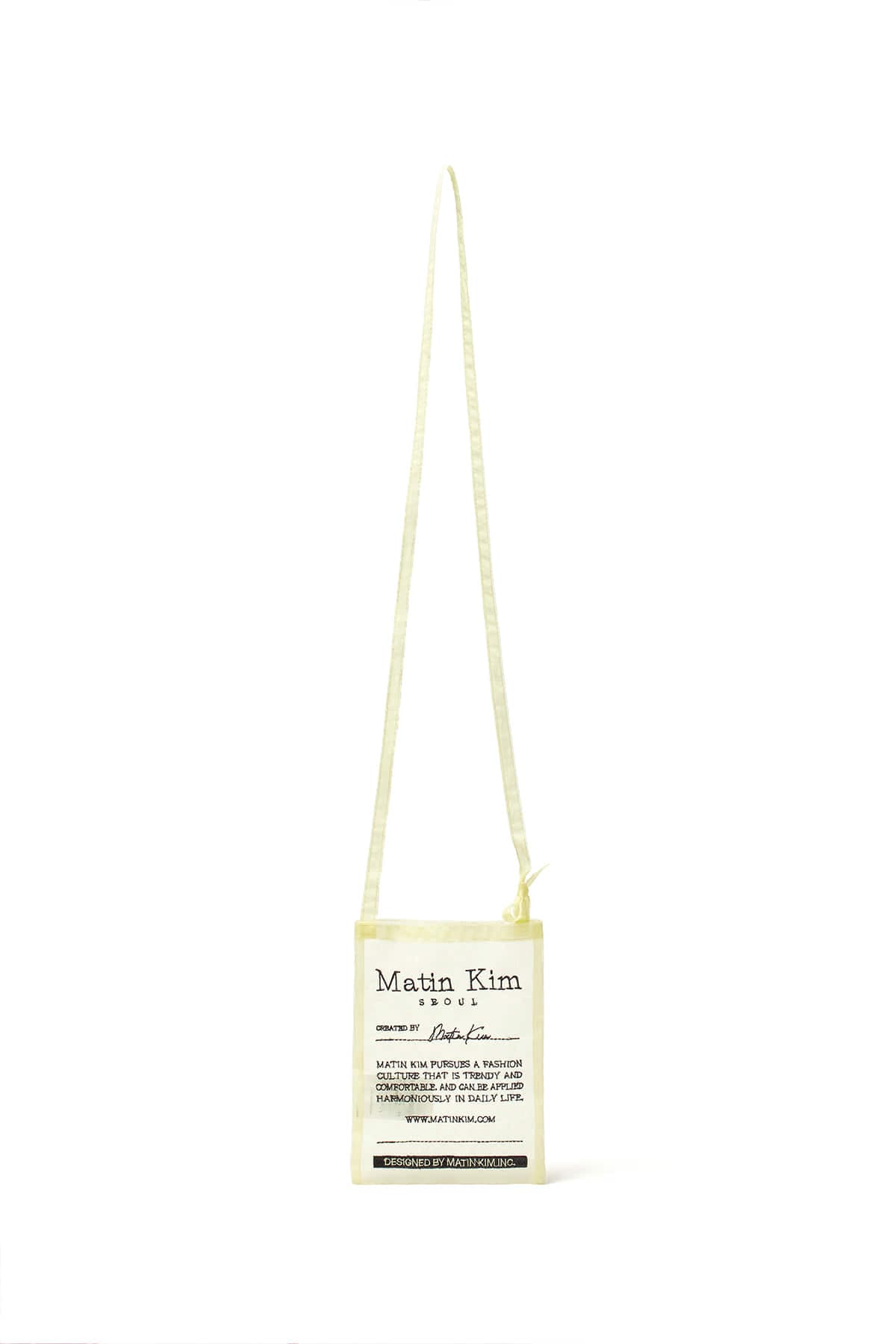 ORGANZA MINI CROSS BAG IN LIGHT YELLOW