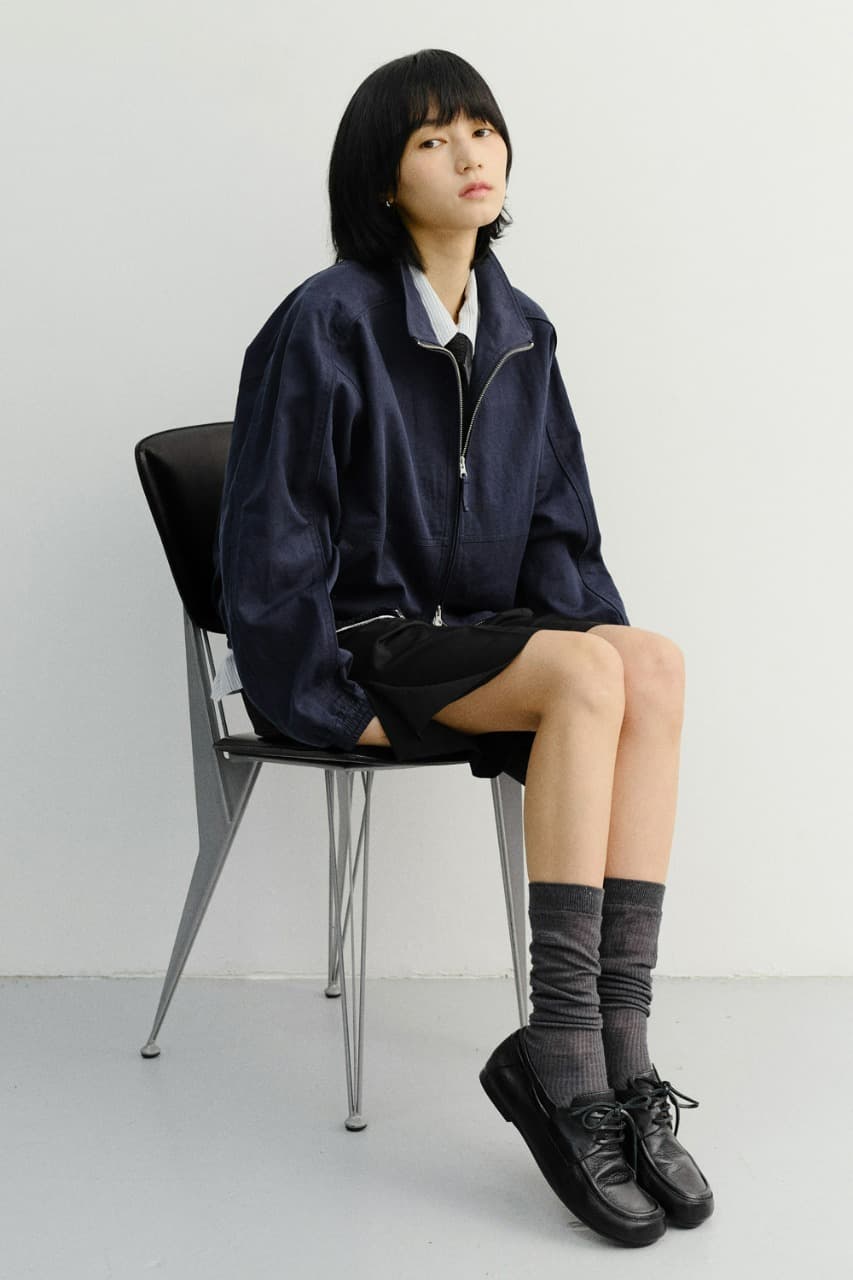 UNISEX SUMMER HARRINGTON JACKET NAVY_UDJU6B122N2