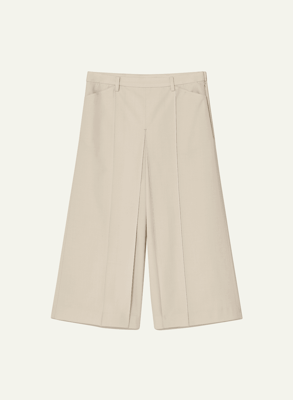 Passe Pleats Trouser Ivory
