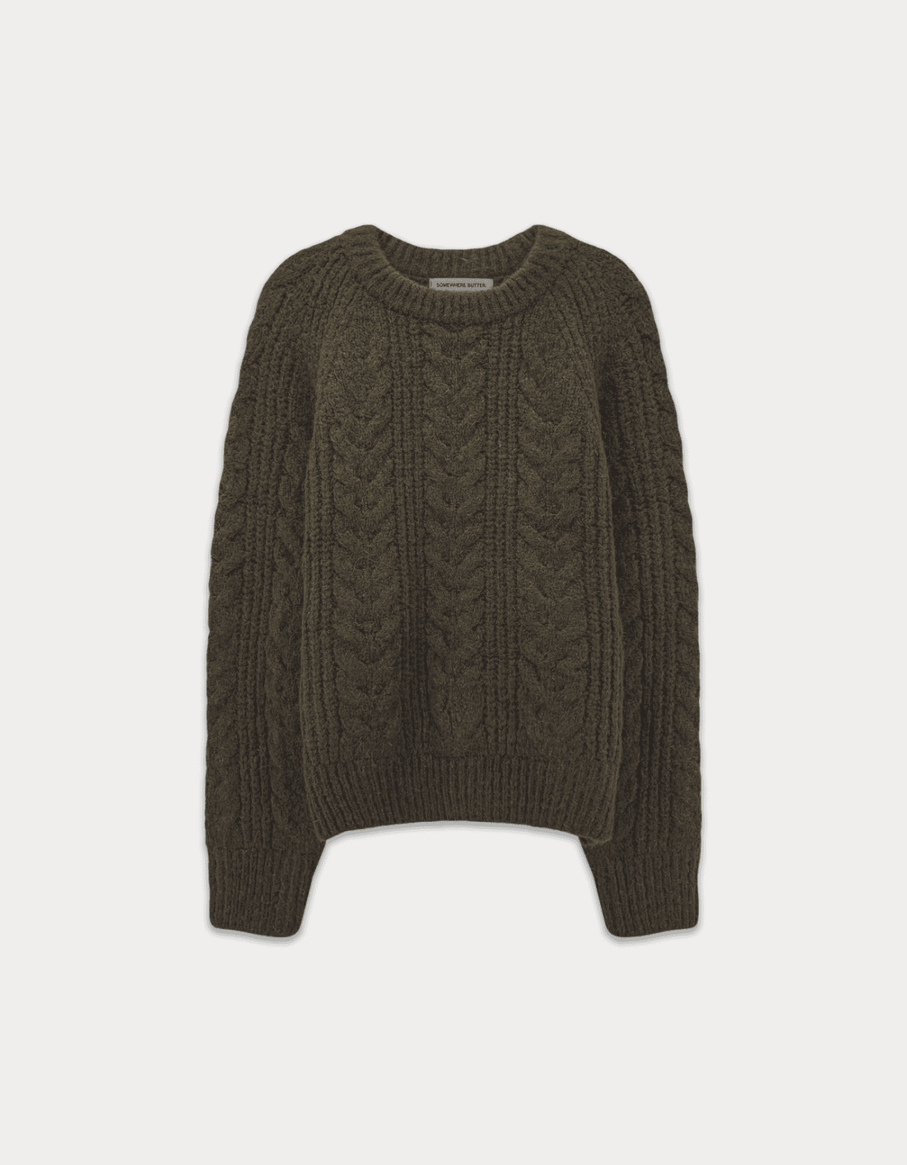 Chelsea Alpaca Cable Knit - Brown