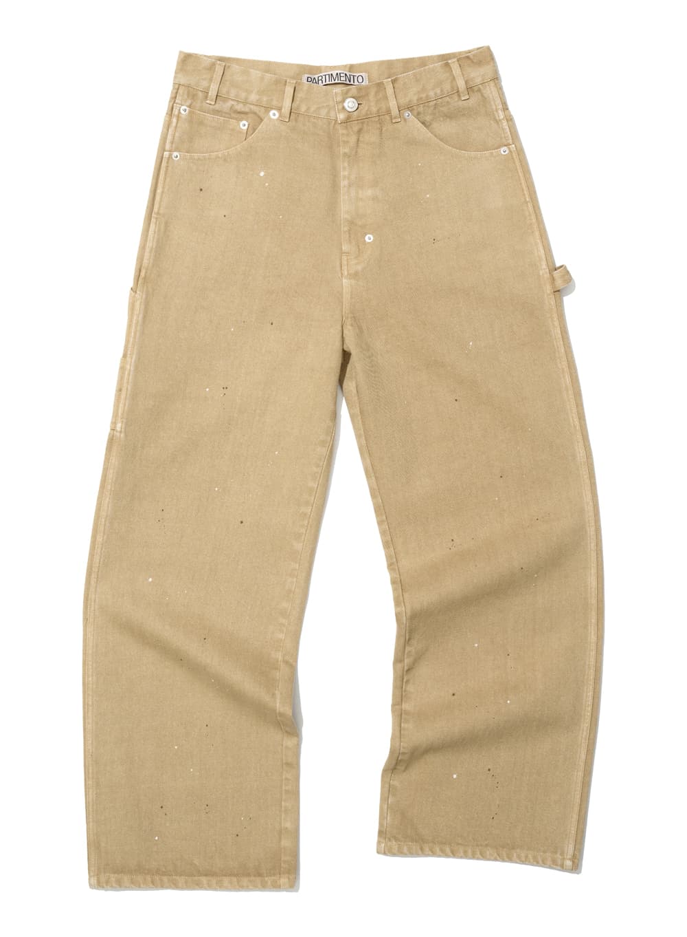 WASHED UTILITY PANTS_BEIGE