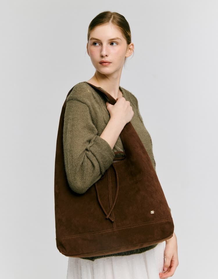 pino bag (suede) - brown (L)
