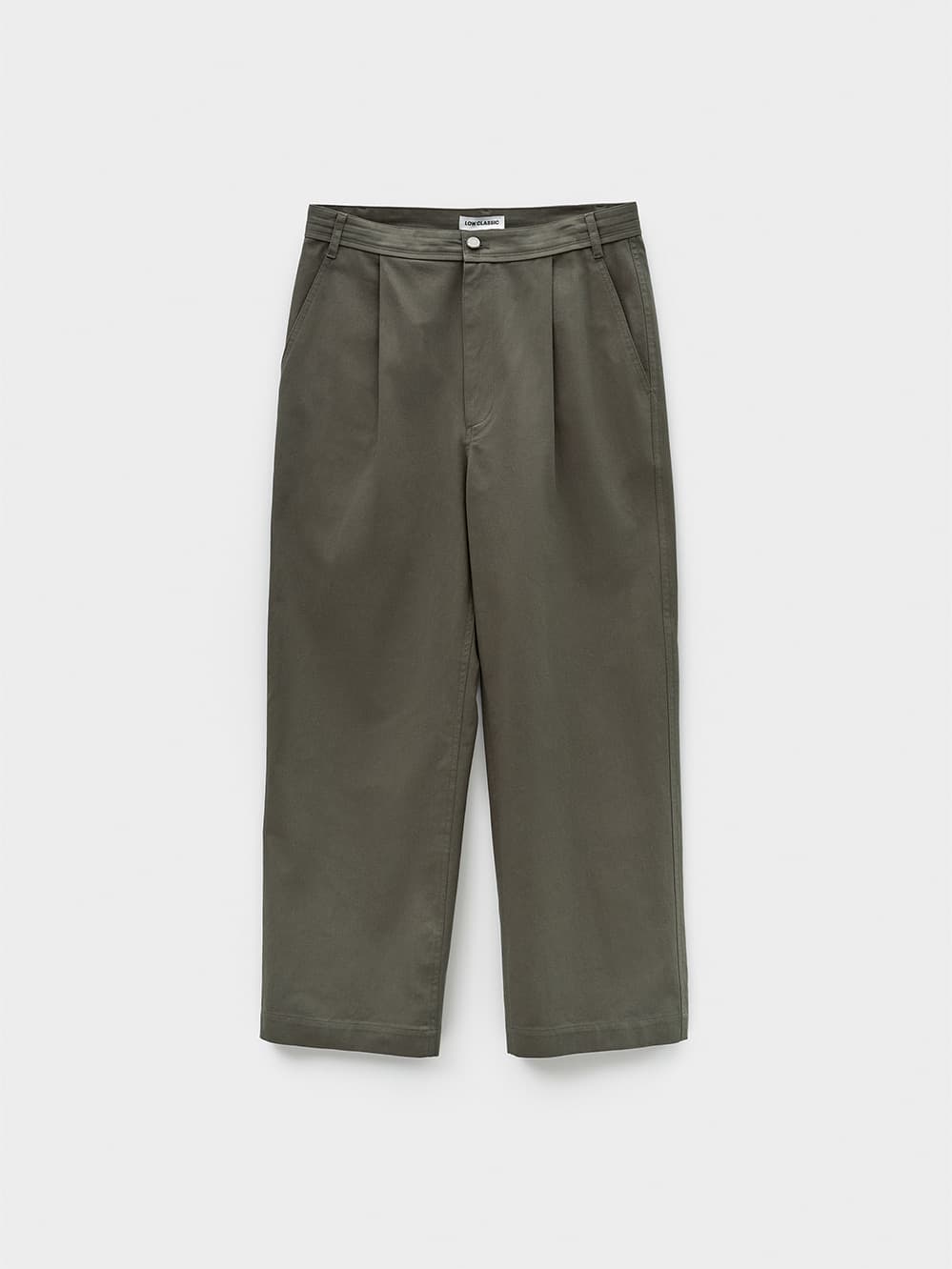 Drawstring Cotton Pants_Khaki
