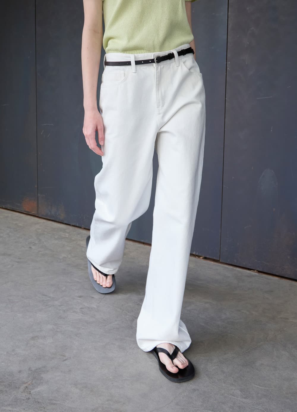 Relaxed Fit Denim - Off White