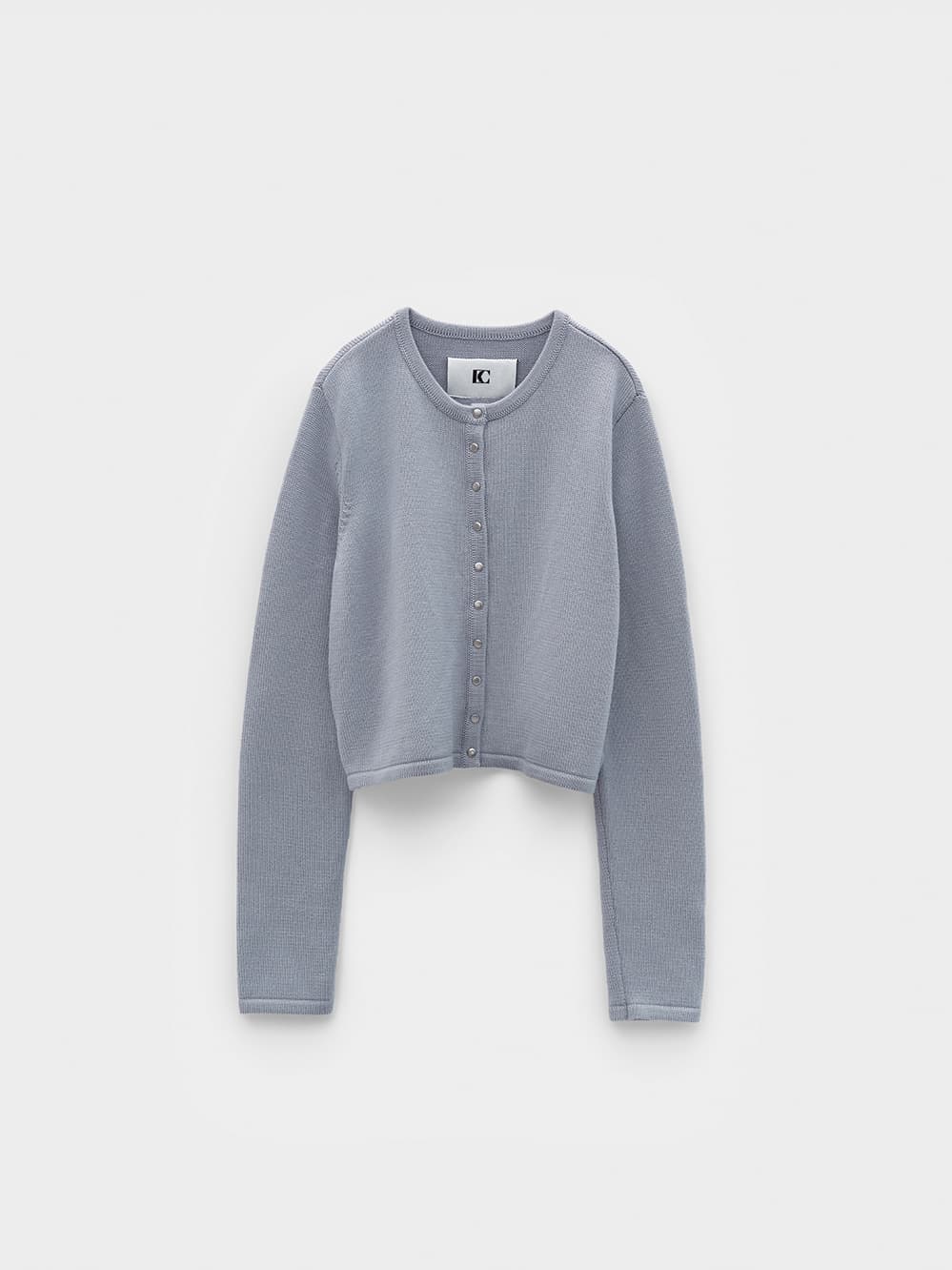 Snap Button Cardigan_Light Blue