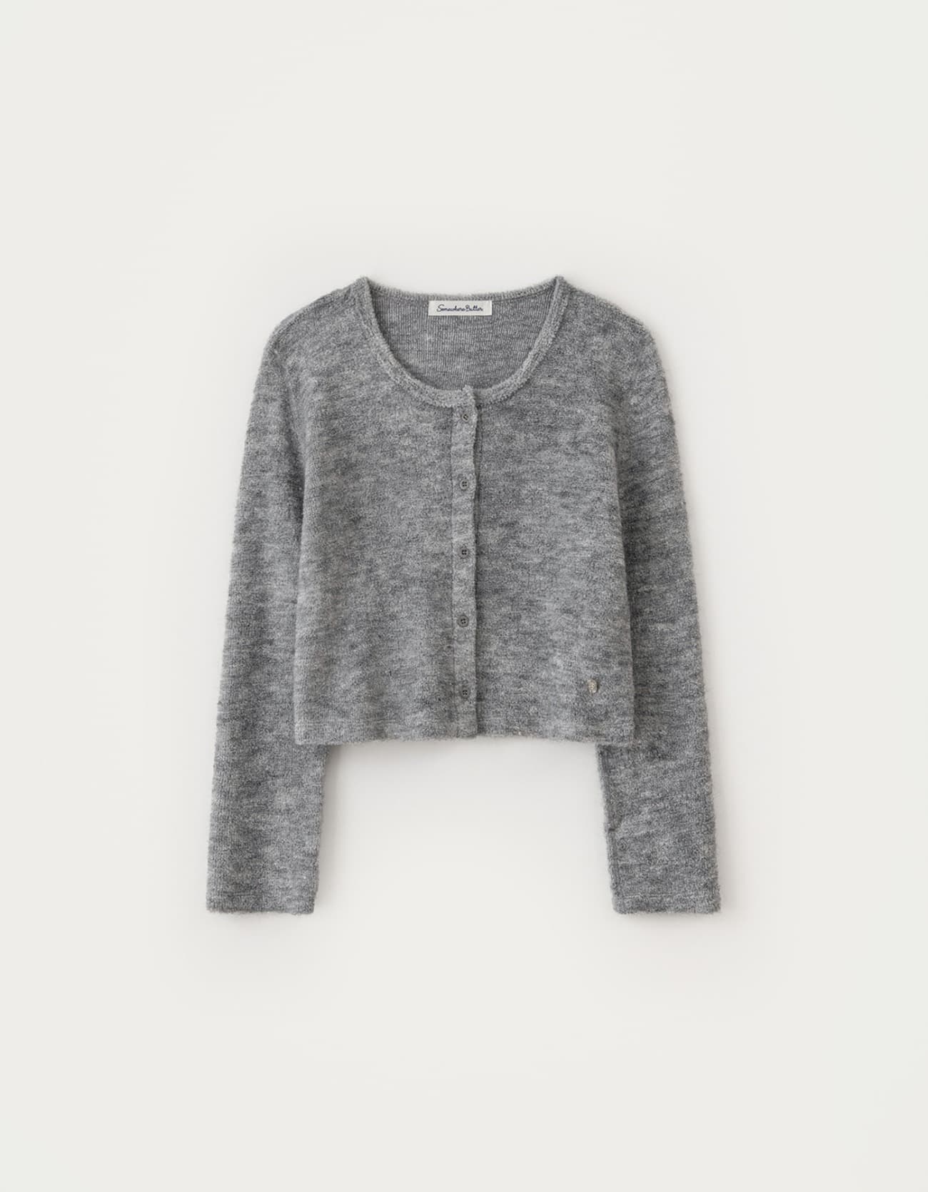 Nutty Hairy Cardigan - Grey