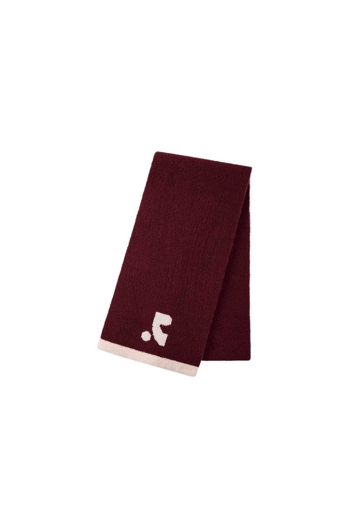 LOGO KNIT MUFFLER - RED
