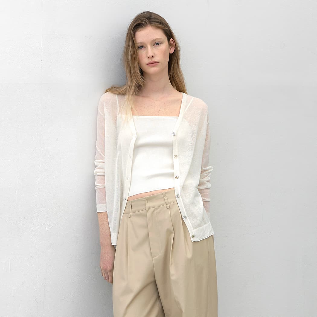 (CD-2202)ESSENTIAL LOOSE FIT CARDIGAN