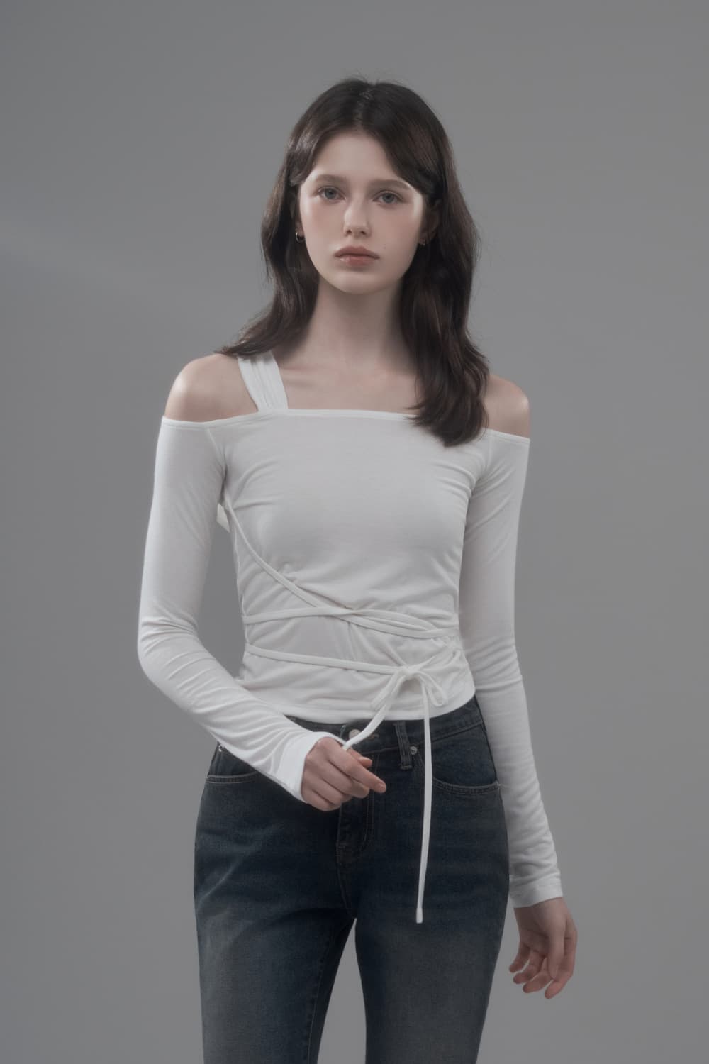 Aria Off Shoulder T-Shirt - White