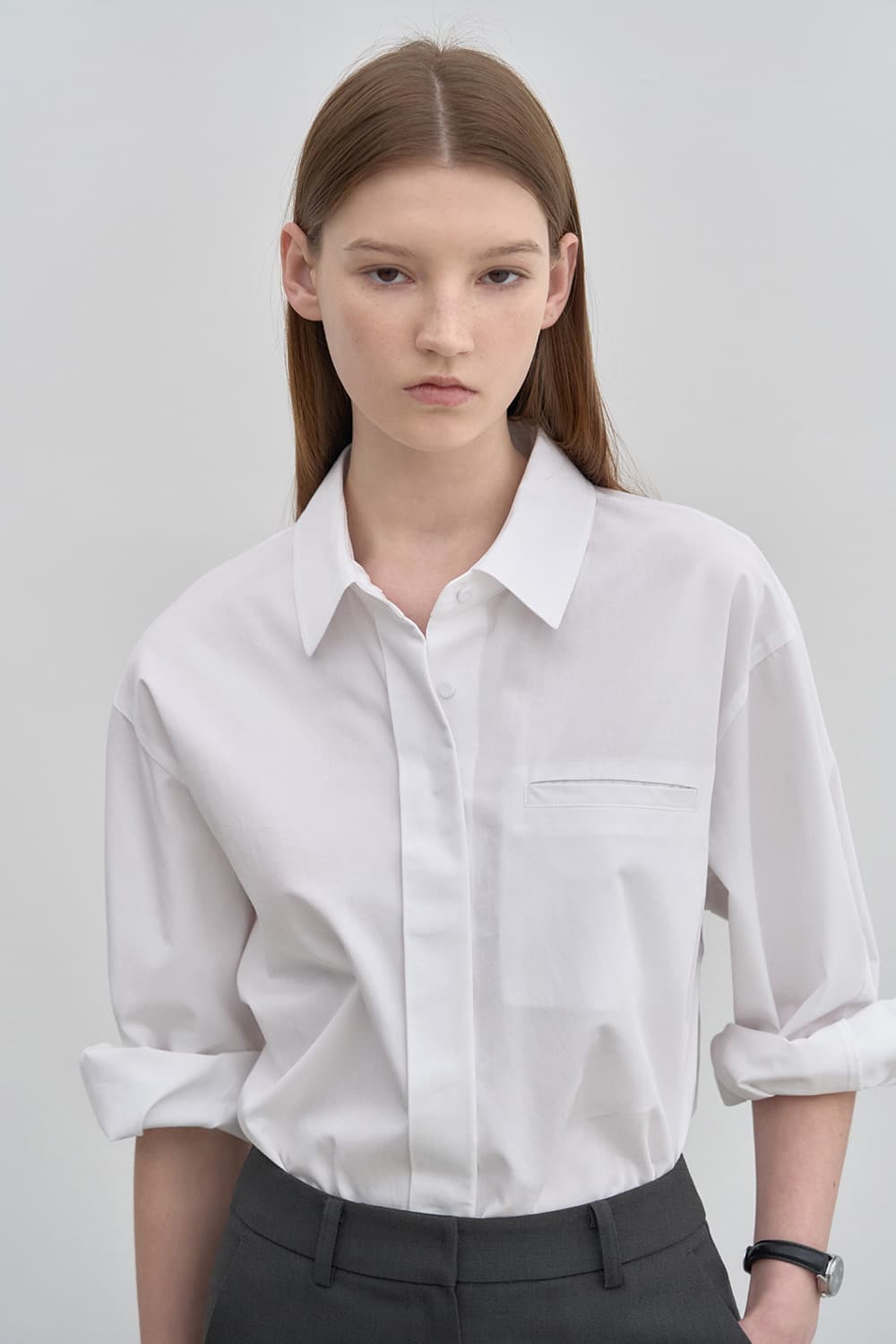Basic shirt White [N6SBL01]