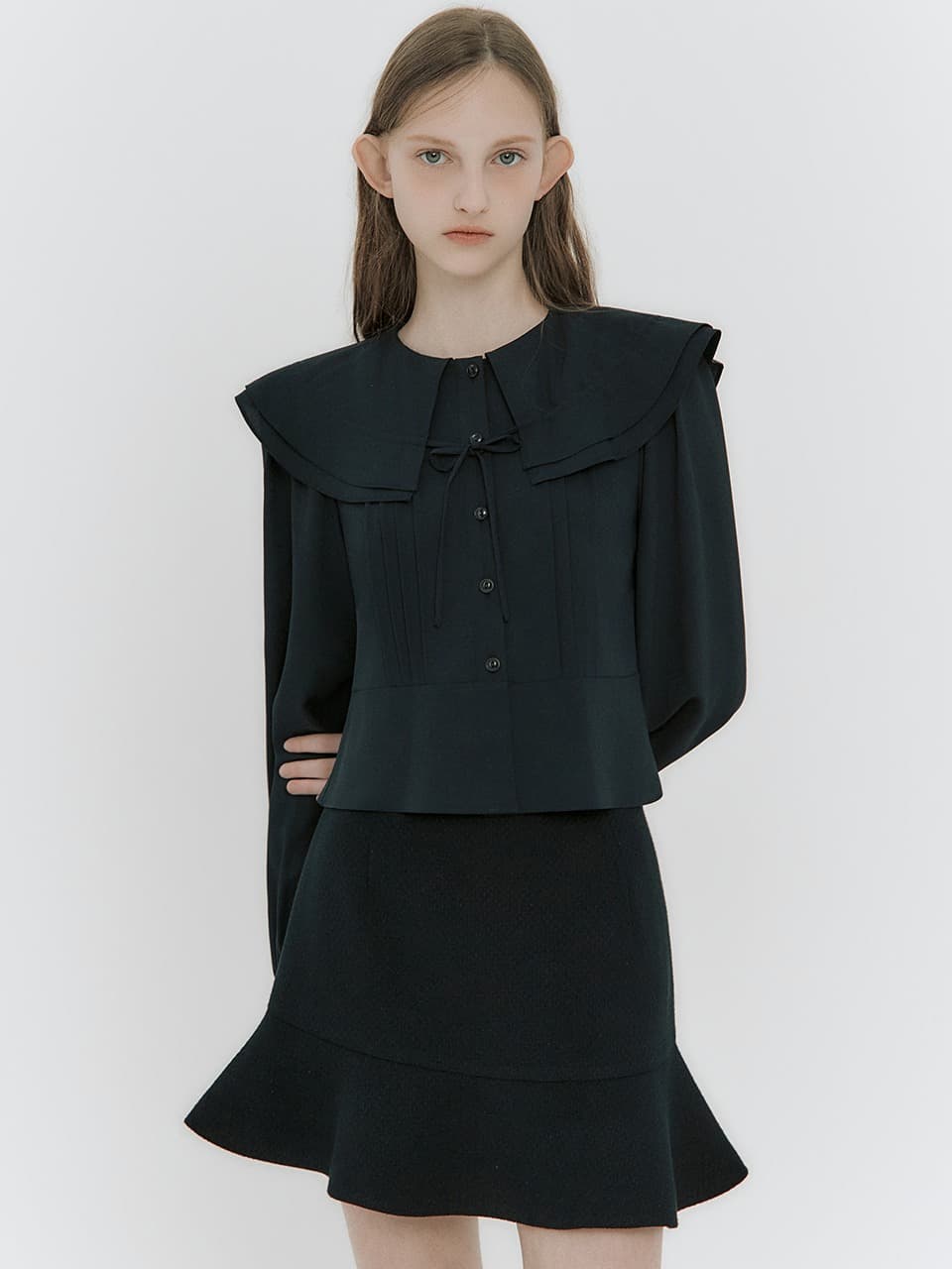 Aori Pin-tuck Blouse