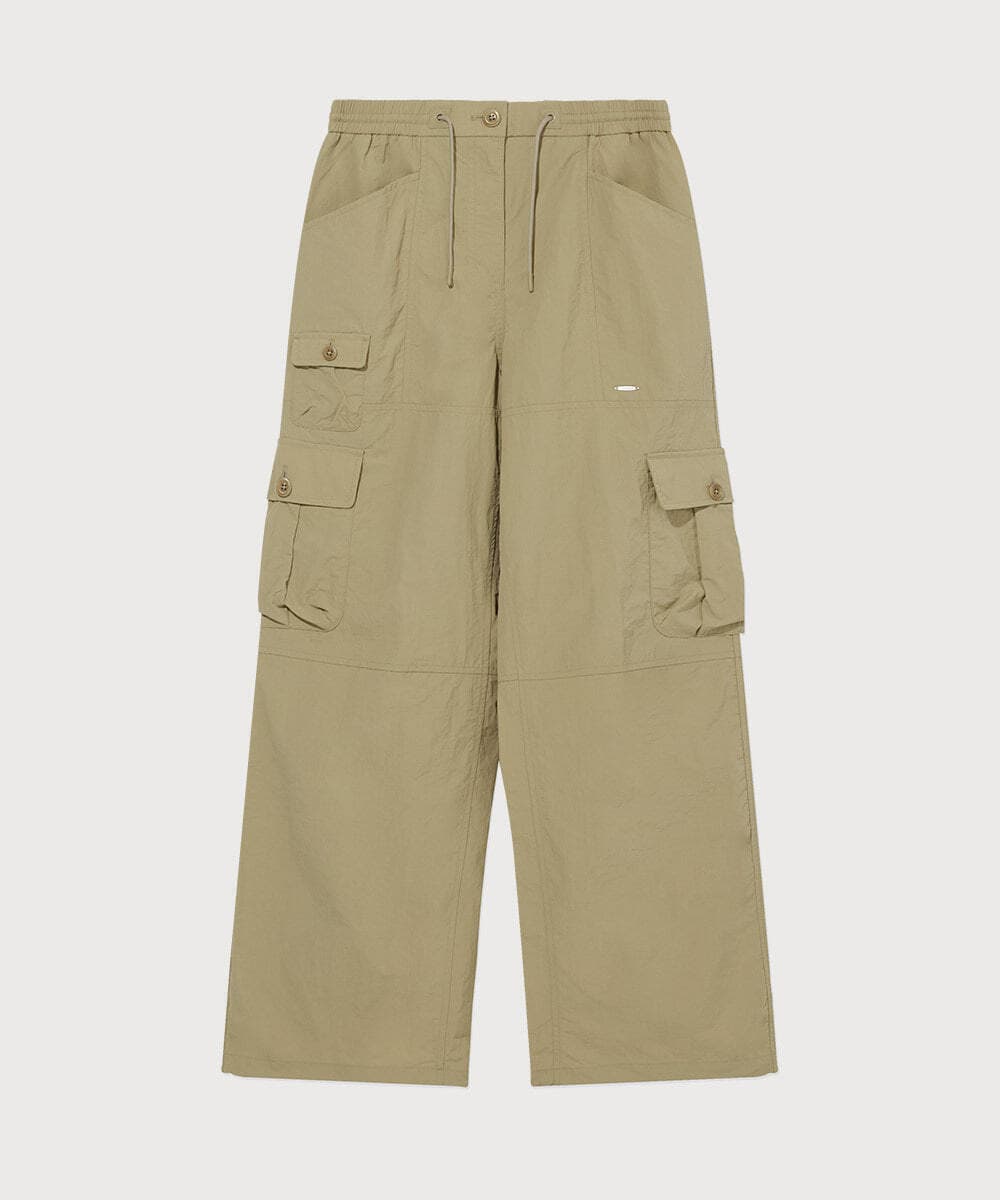 우먼 멀티 카고 팬츠 Beige