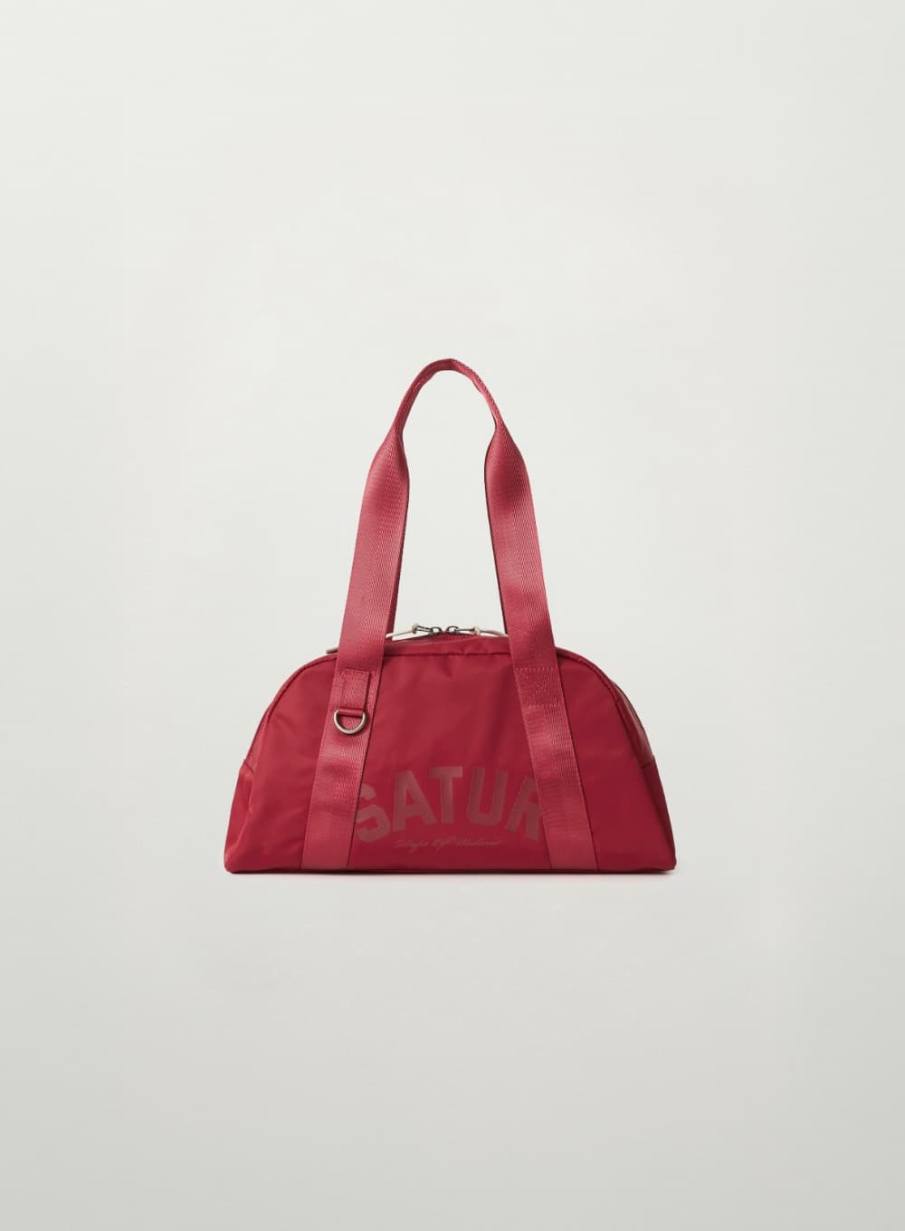 Nylon Trapeze Shoulder Bag - Red