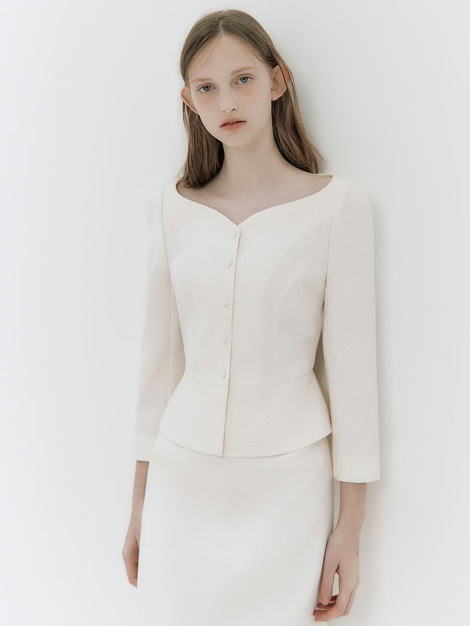 Lueur tweed blouse