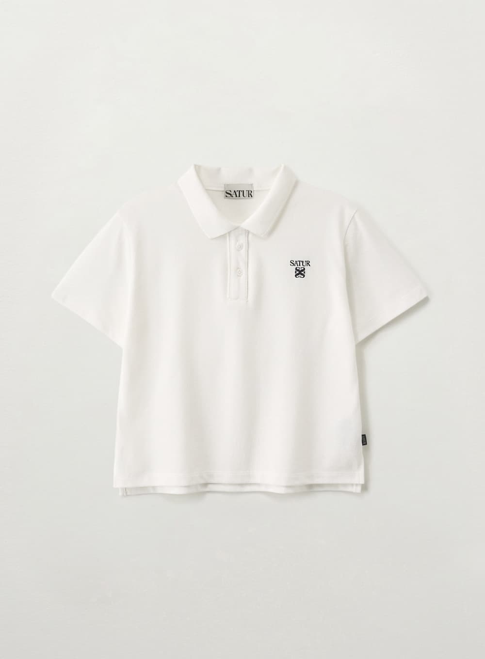 (W) Loren Pique Polo T-Shirt - White