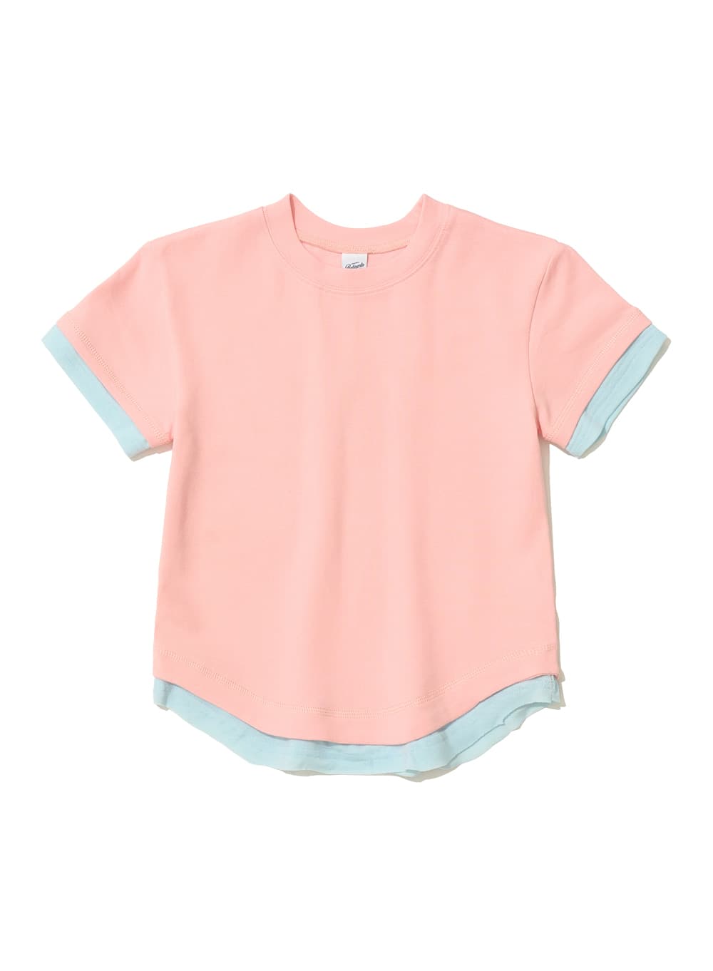 LAYERED SHORT SLEEVE TEE_PINK