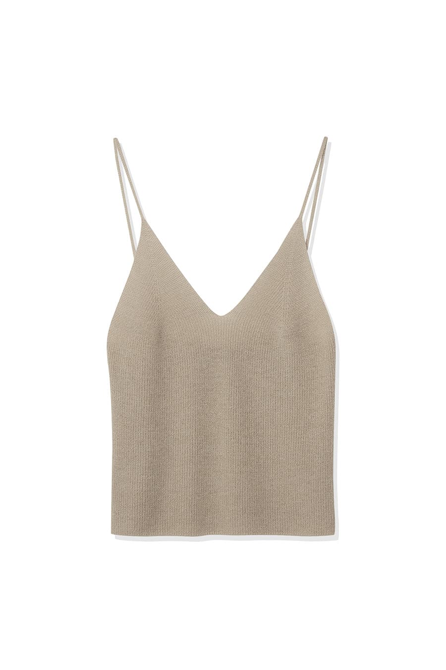 ANNE SLEEVELESS KNIT TOP [CAMEL]