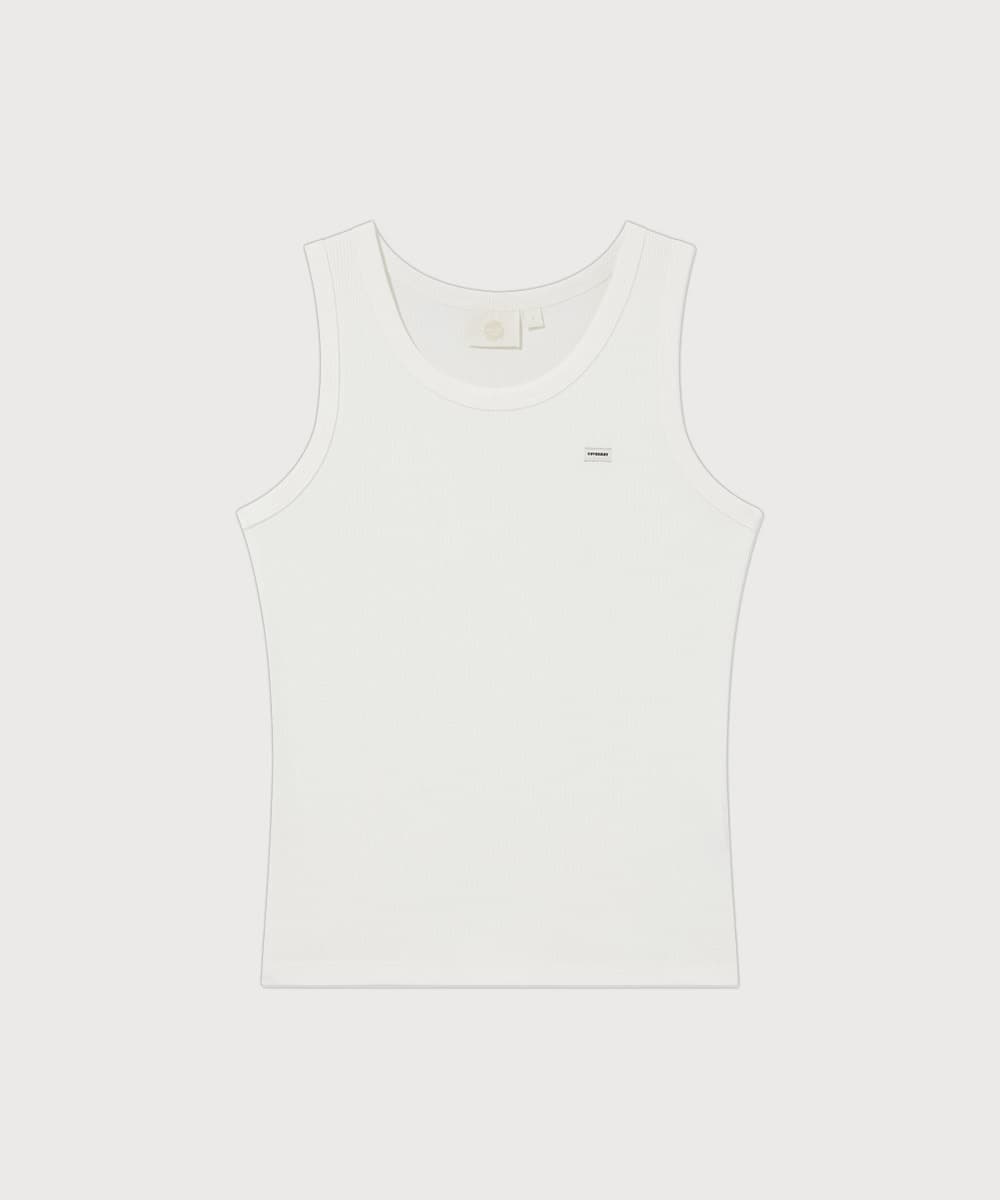 우먼 베이직 슬리브리스 White