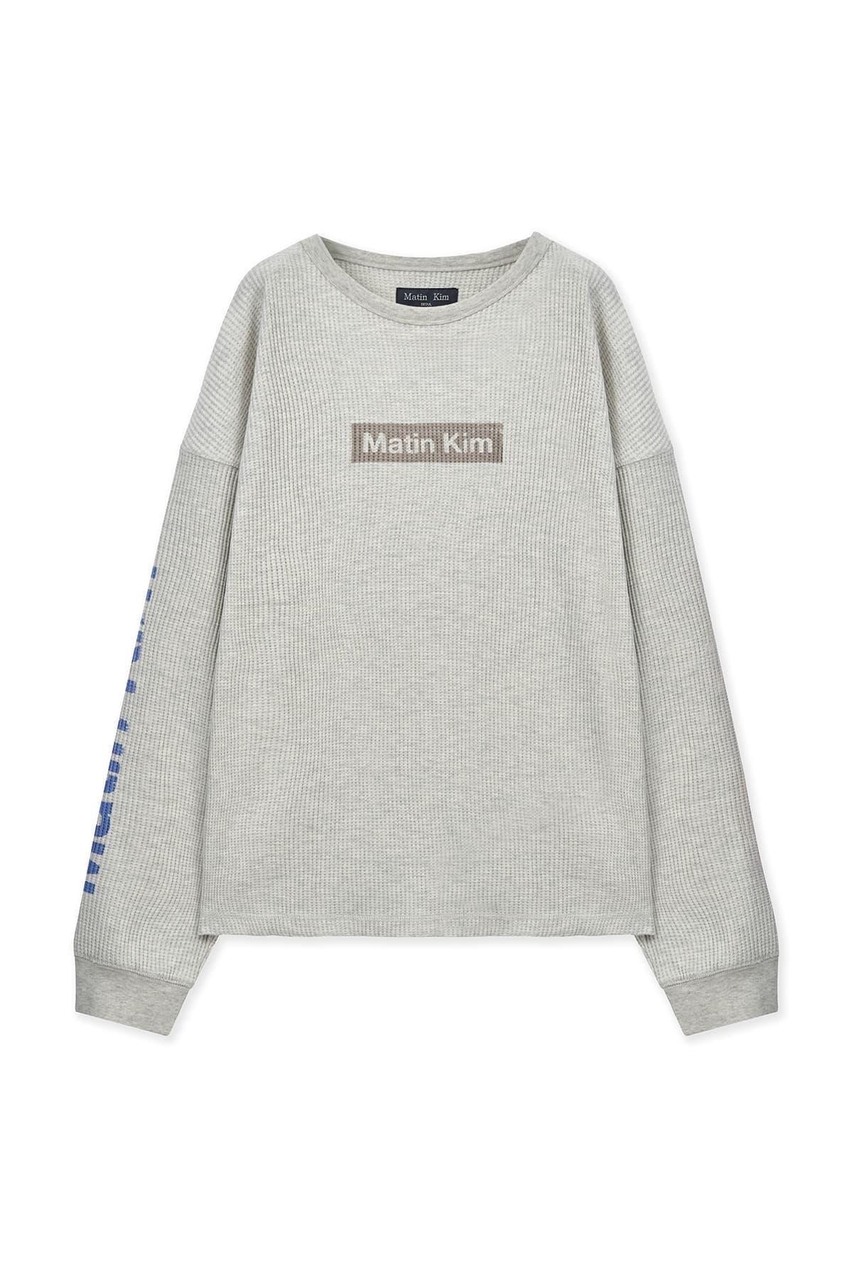 SLEEVE LOGO WAFFLE TOP FOR MEN IN IVORY