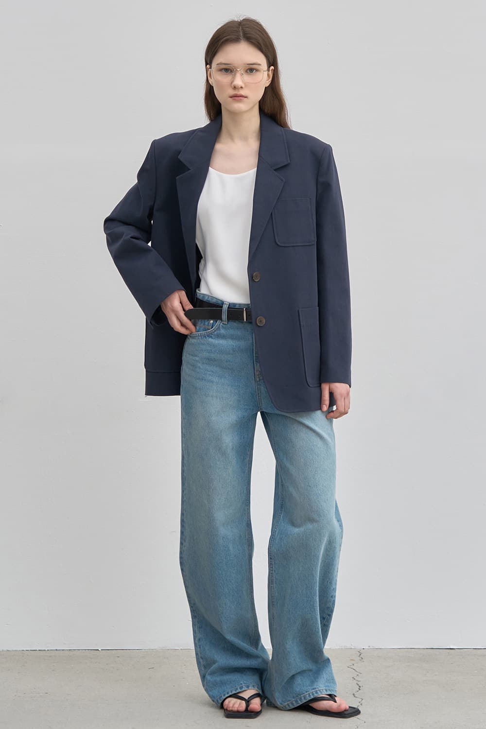 Relax-fit denim M/Blue [N6SDN05]