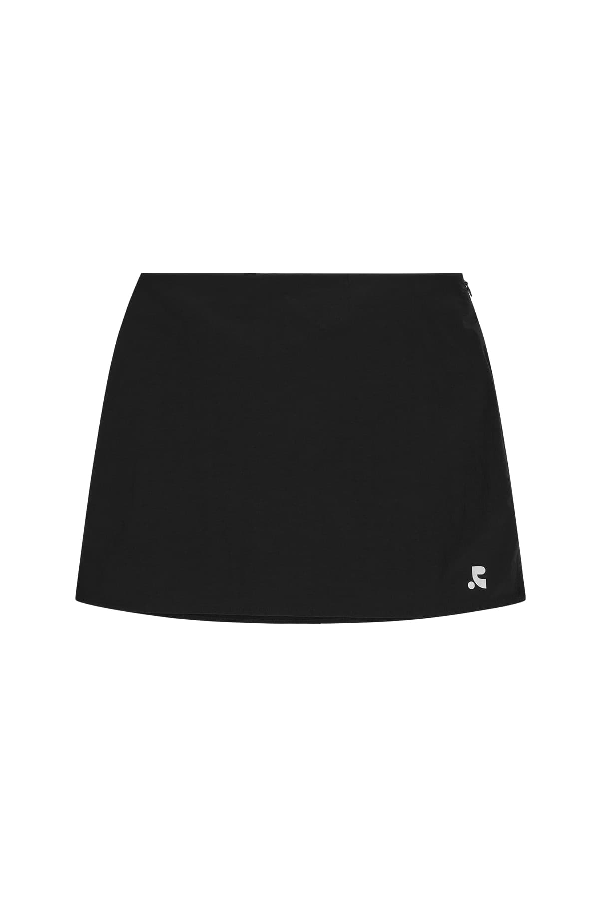 NYLON BACK POUCH SKIRT - BLACK