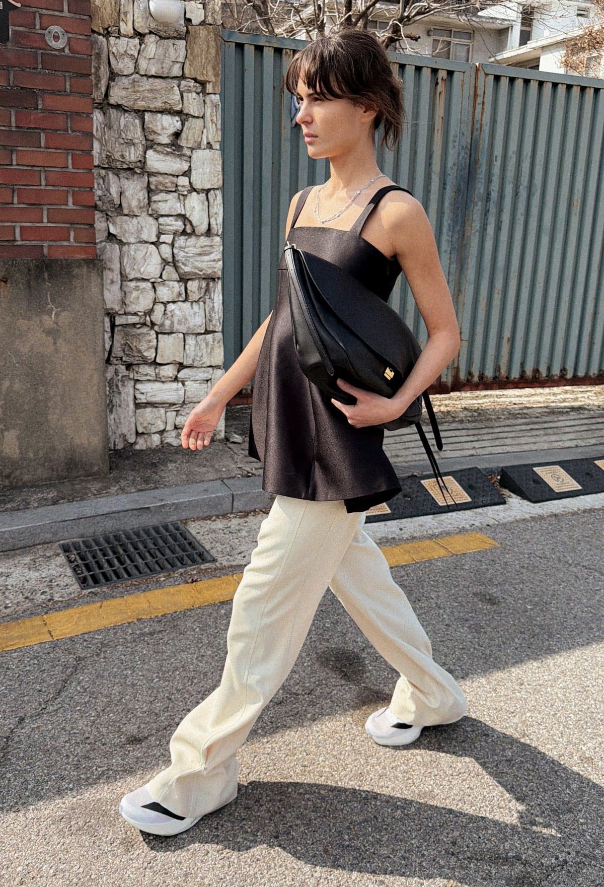 투웨이 스트레이트 팬츠 아이보리