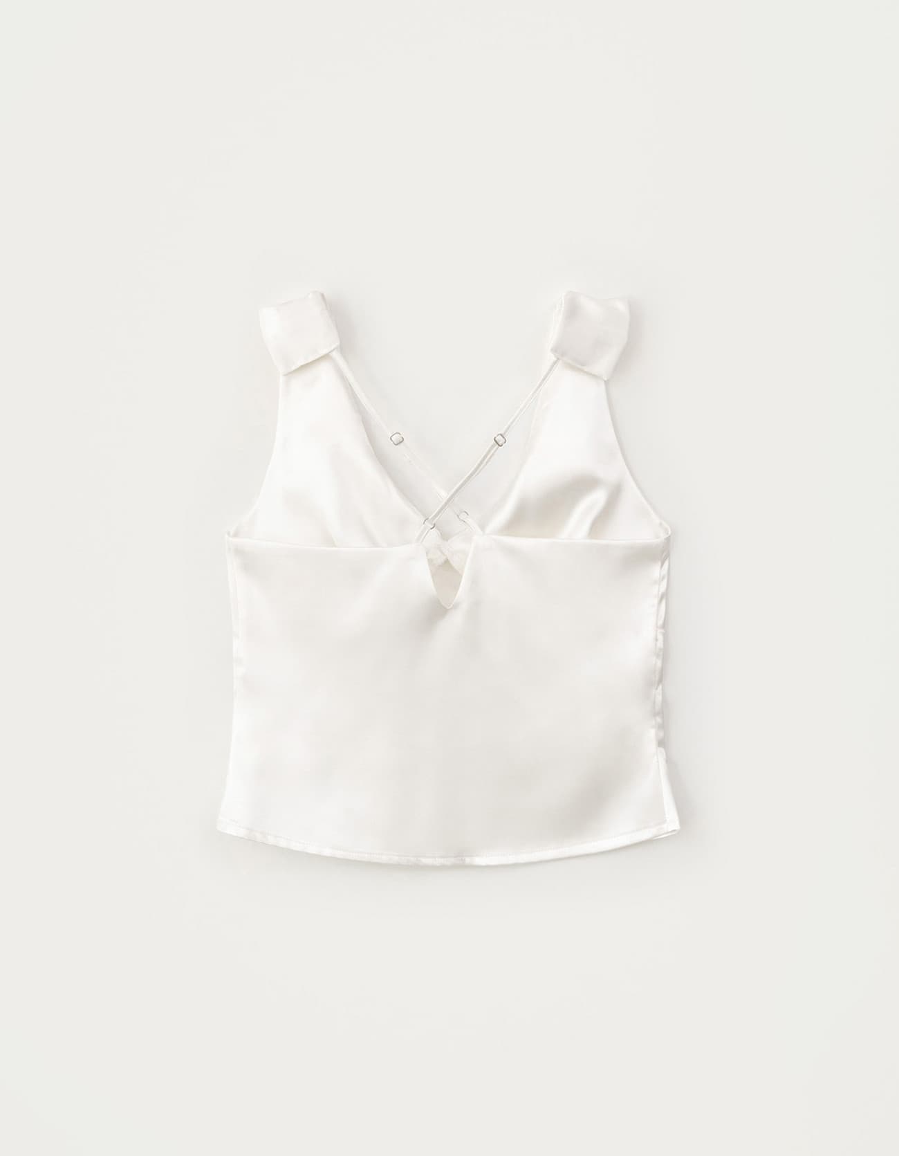Elia Satin Blouse - Ivory
