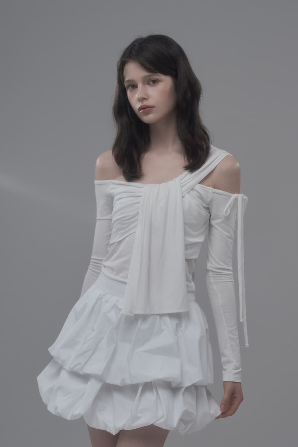 Etude Draped Top - White