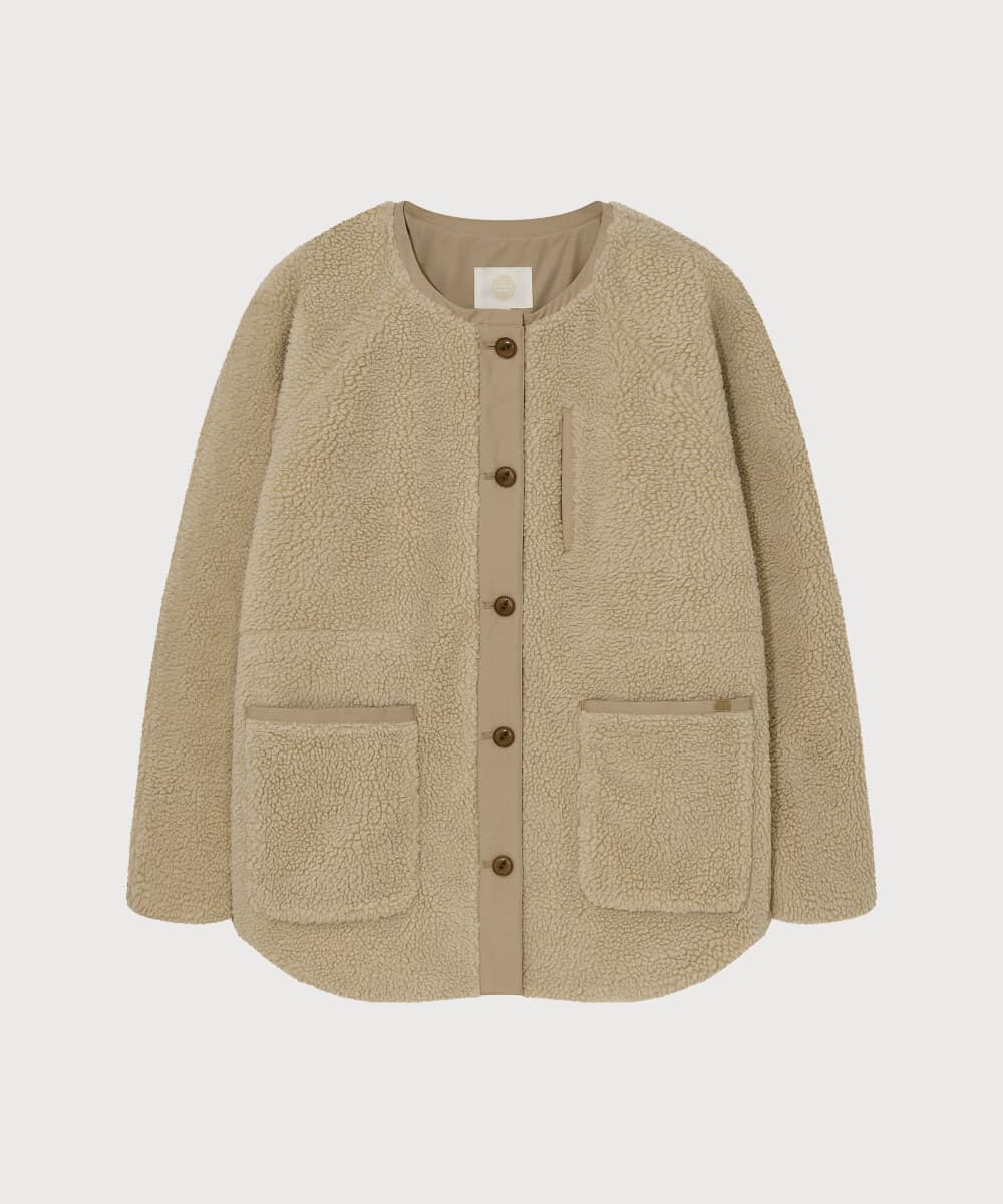 우먼 쉐르파 미드 자켓 Beige