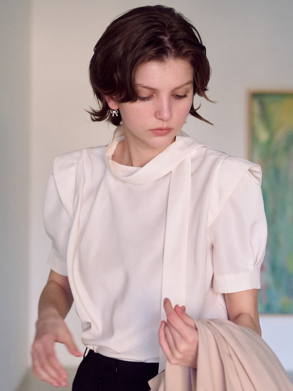 Around Neck Blouse(3color)