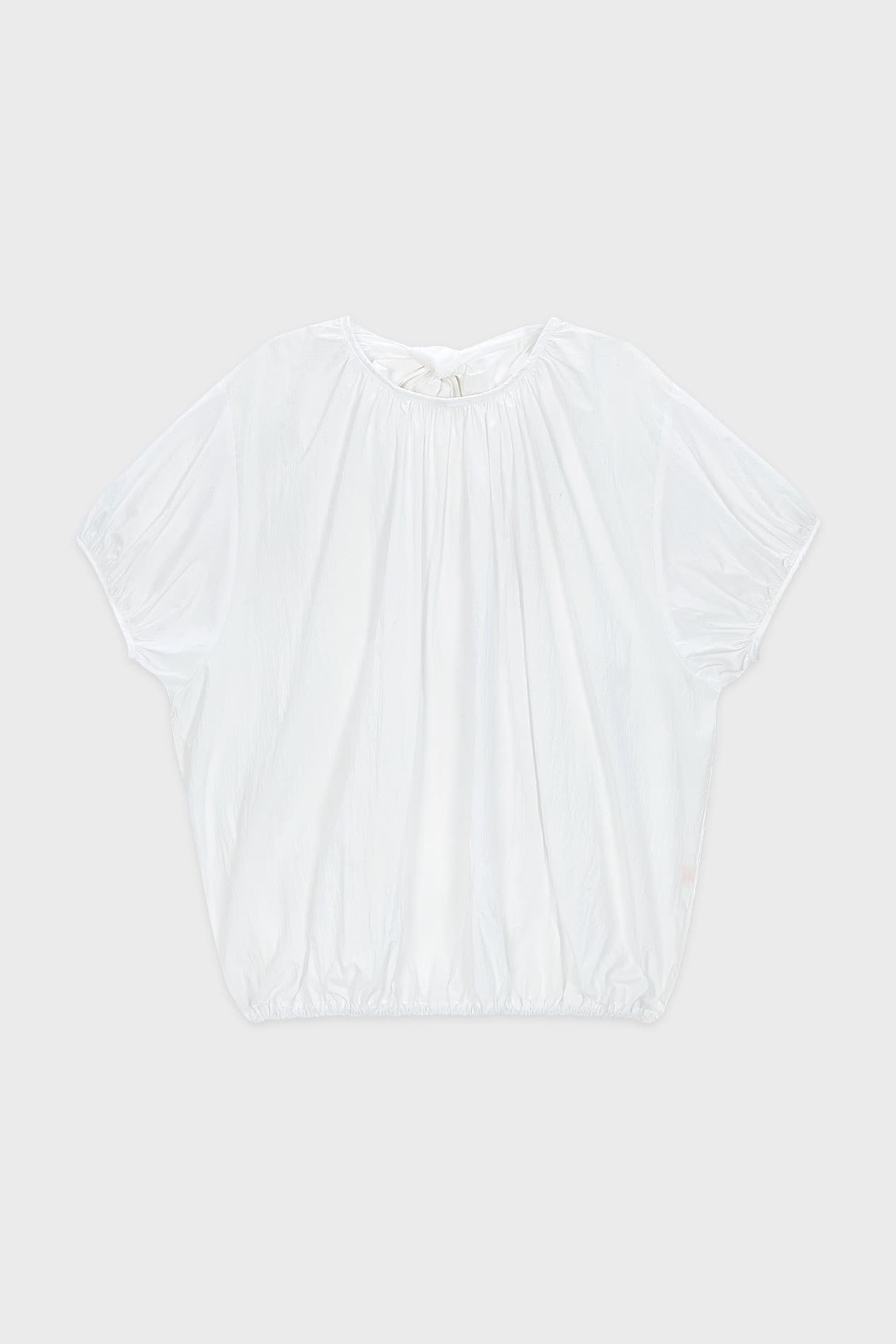 Volume Half Blouse (White)