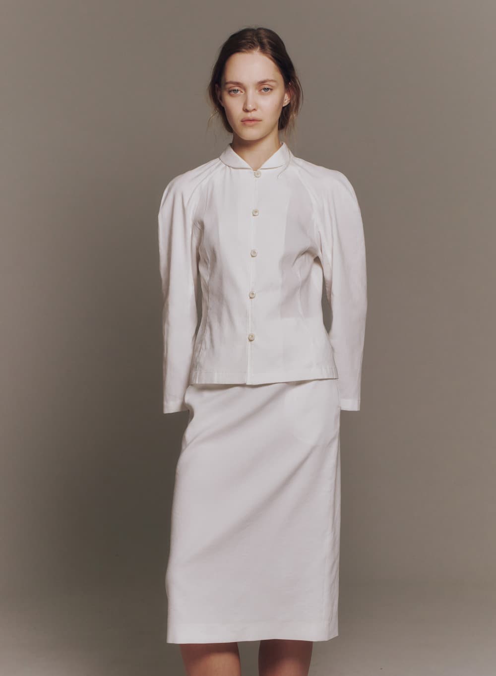 Brielle Linen Top White