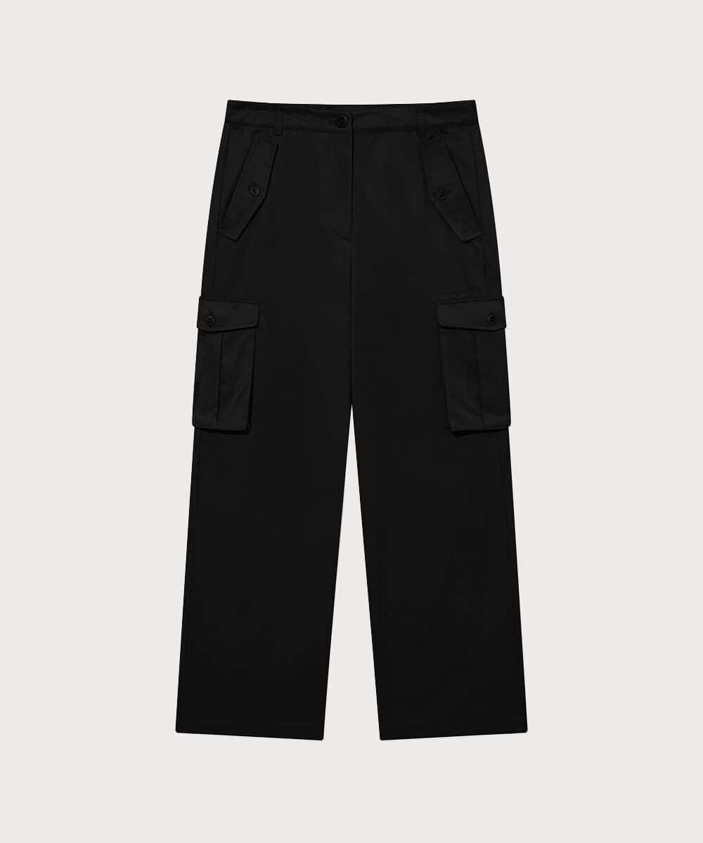 우먼 카고 팬츠 Black