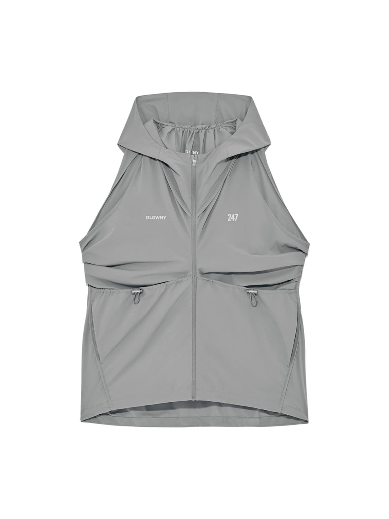 BREEZE RUN TRACK VEST (GRAY)