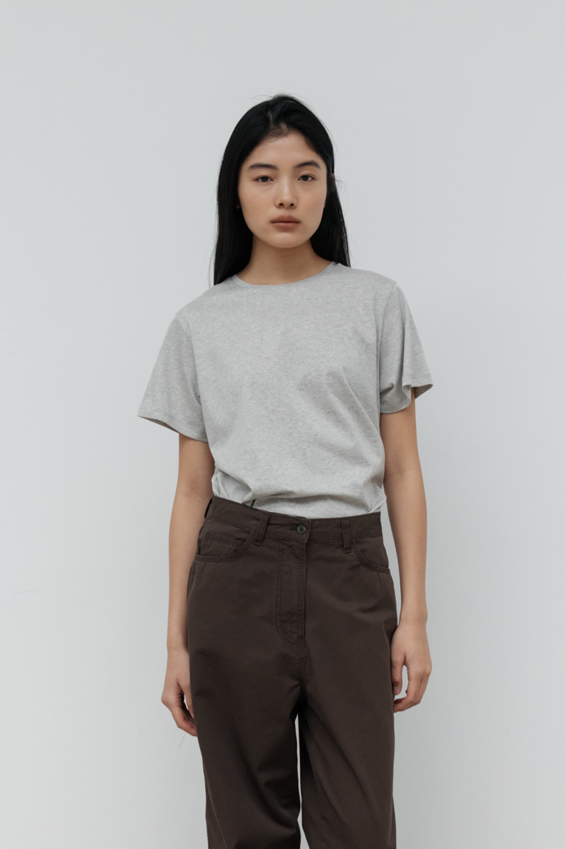 Silket Cotton T-Shirt (Melange Grey)