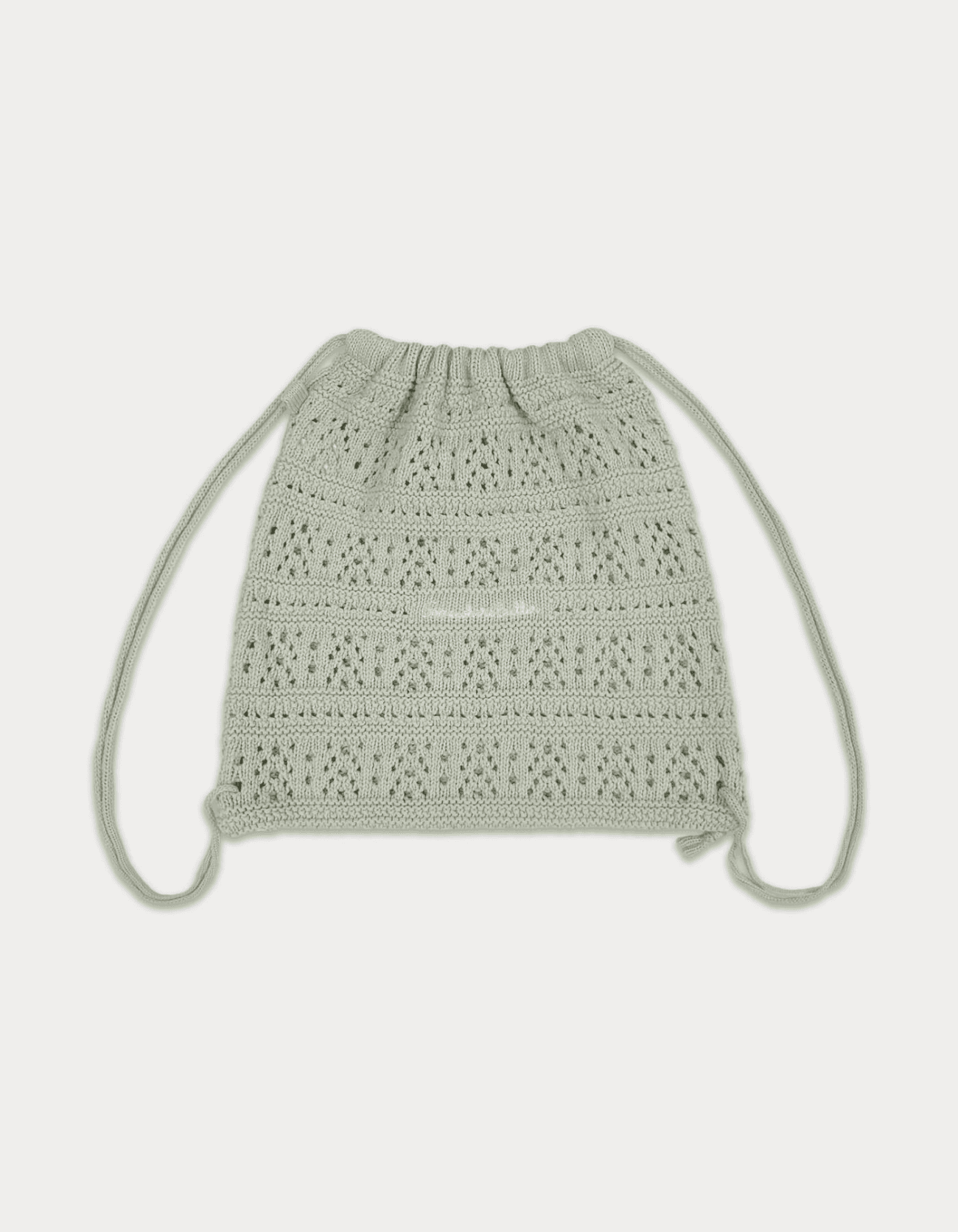 Yogurt knit string bag - mint