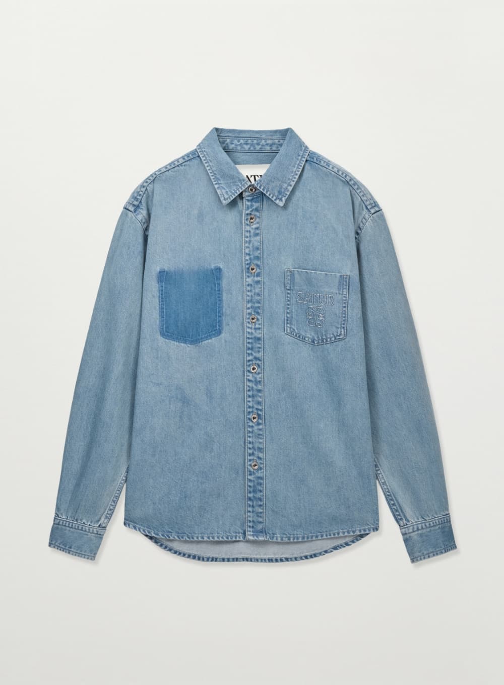 Washed Denim Shirt - Blue