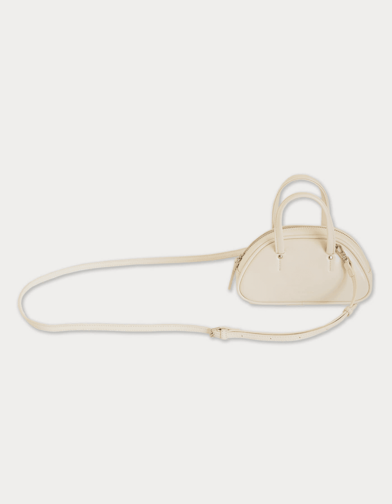 mini baguette bag - cream