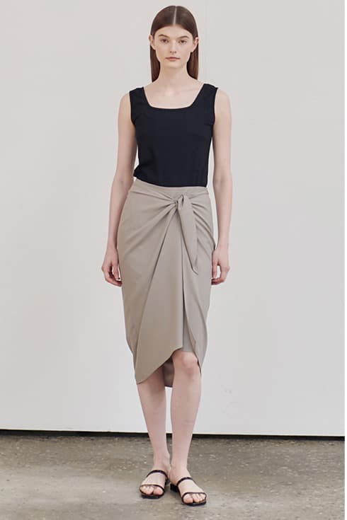 22MN draping wrap skirt [KA]