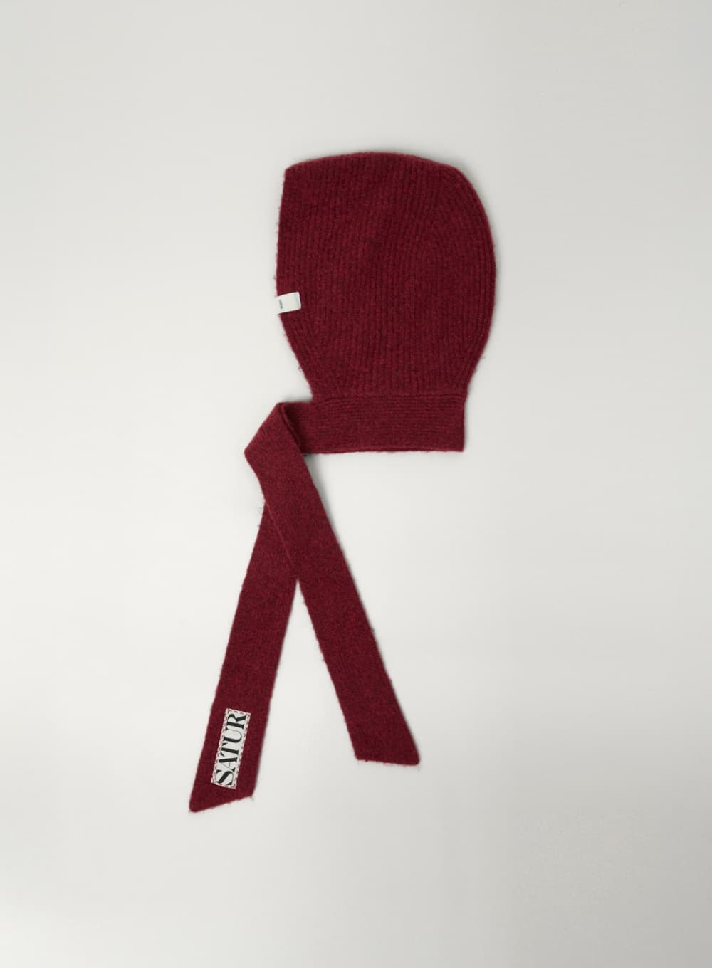 (W) Knit Balaclava - Burgundy