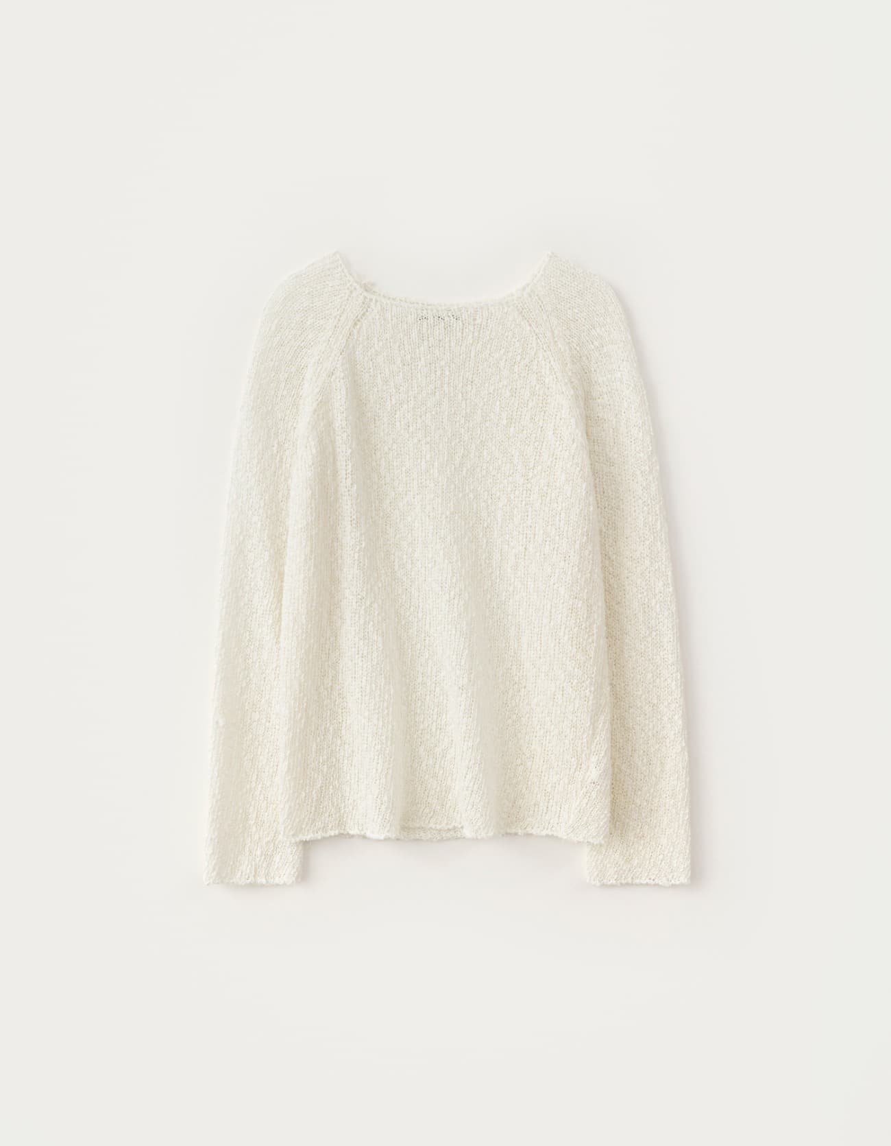 Plain Long Sleeve Knit - Ivory