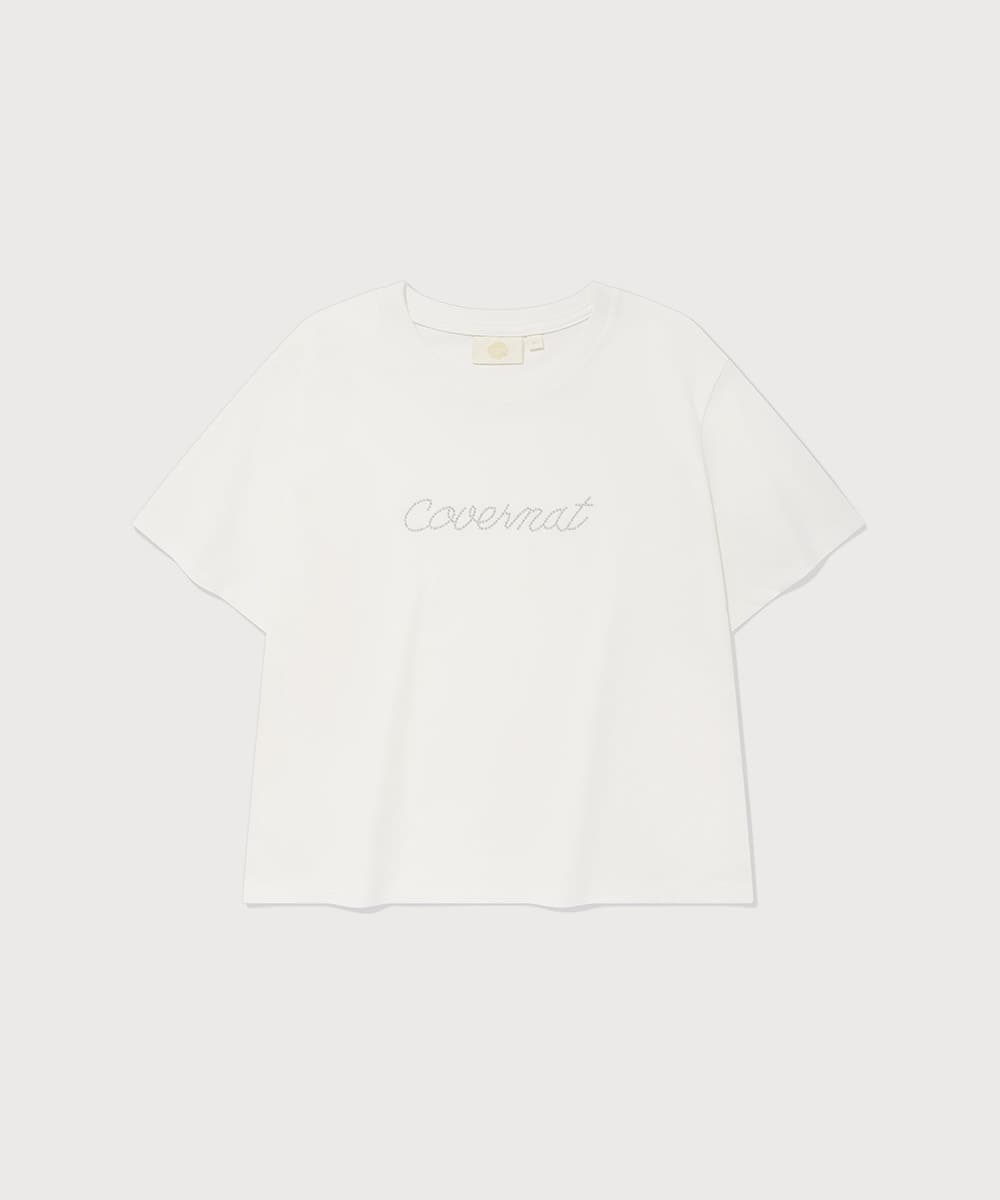 우먼 핫픽스 로고 티셔츠 White