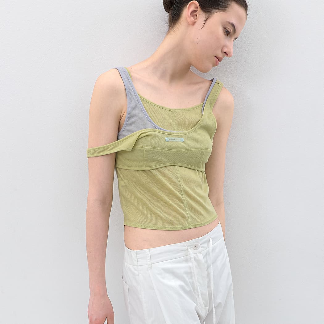 (T-7232)AN BUESTIER LAYERED SLEVELESS