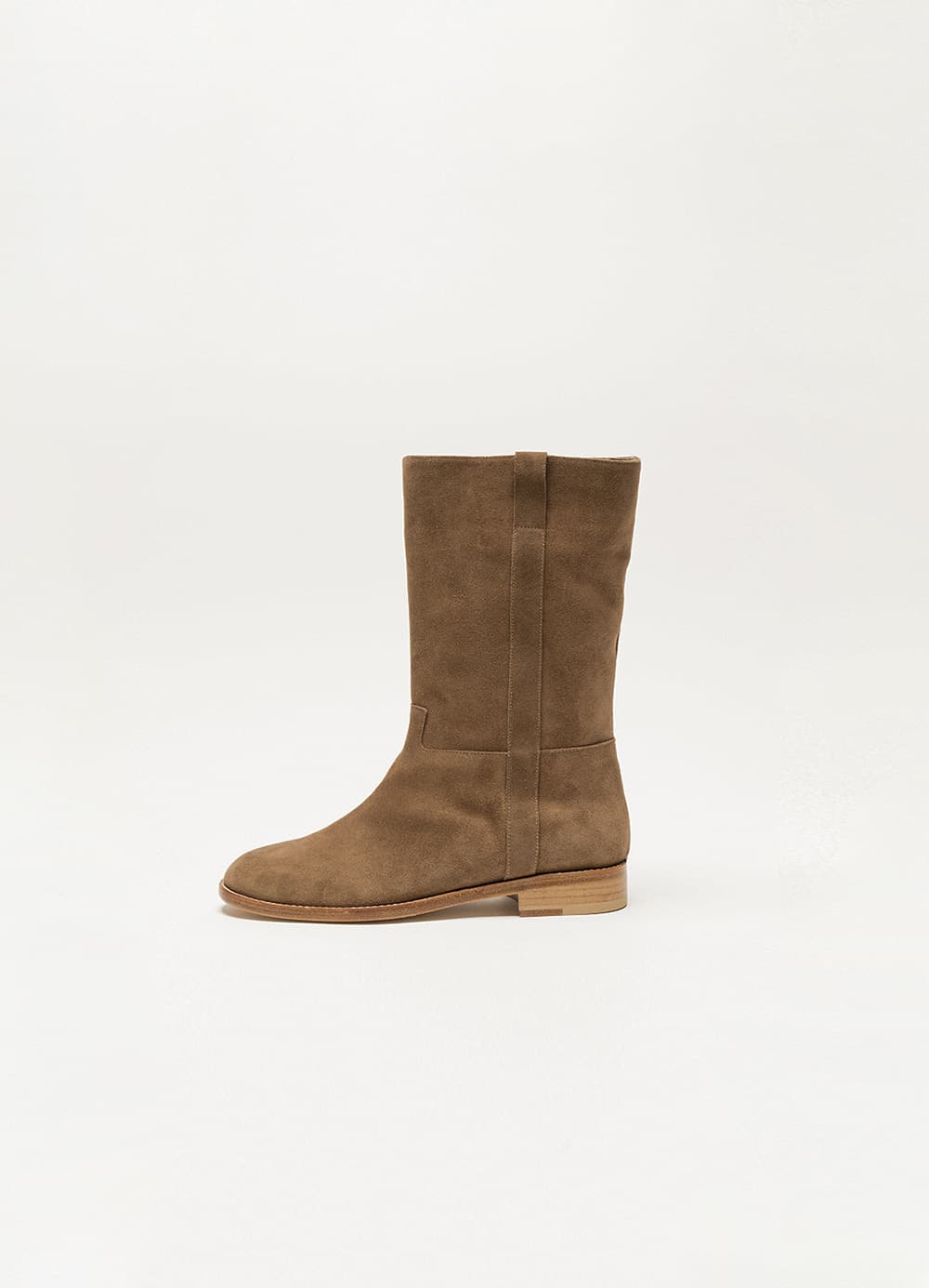Classic Wenstern Suede Middle Boots - Toffe Nut