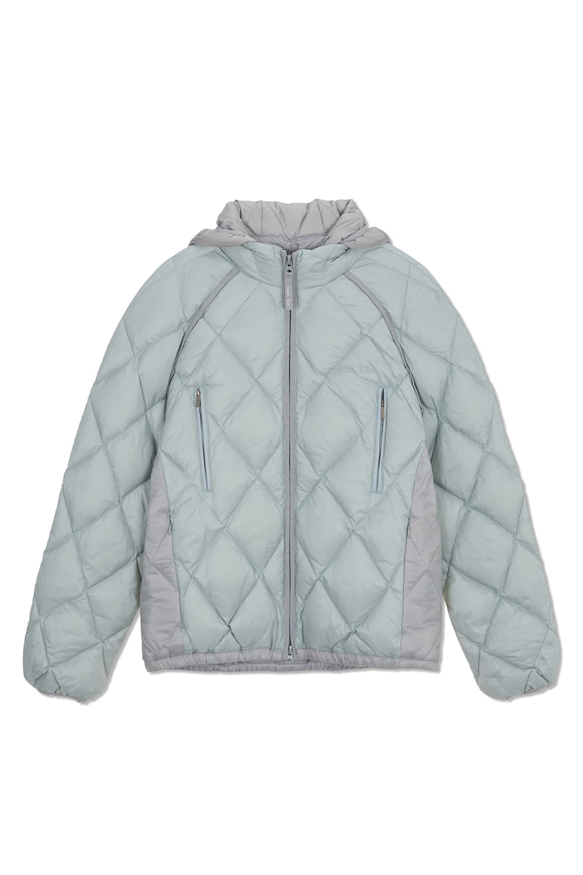 QUILTING HOODY LIGHTWEIGHT JUMPER (DOWN BLENDED) IN MINT