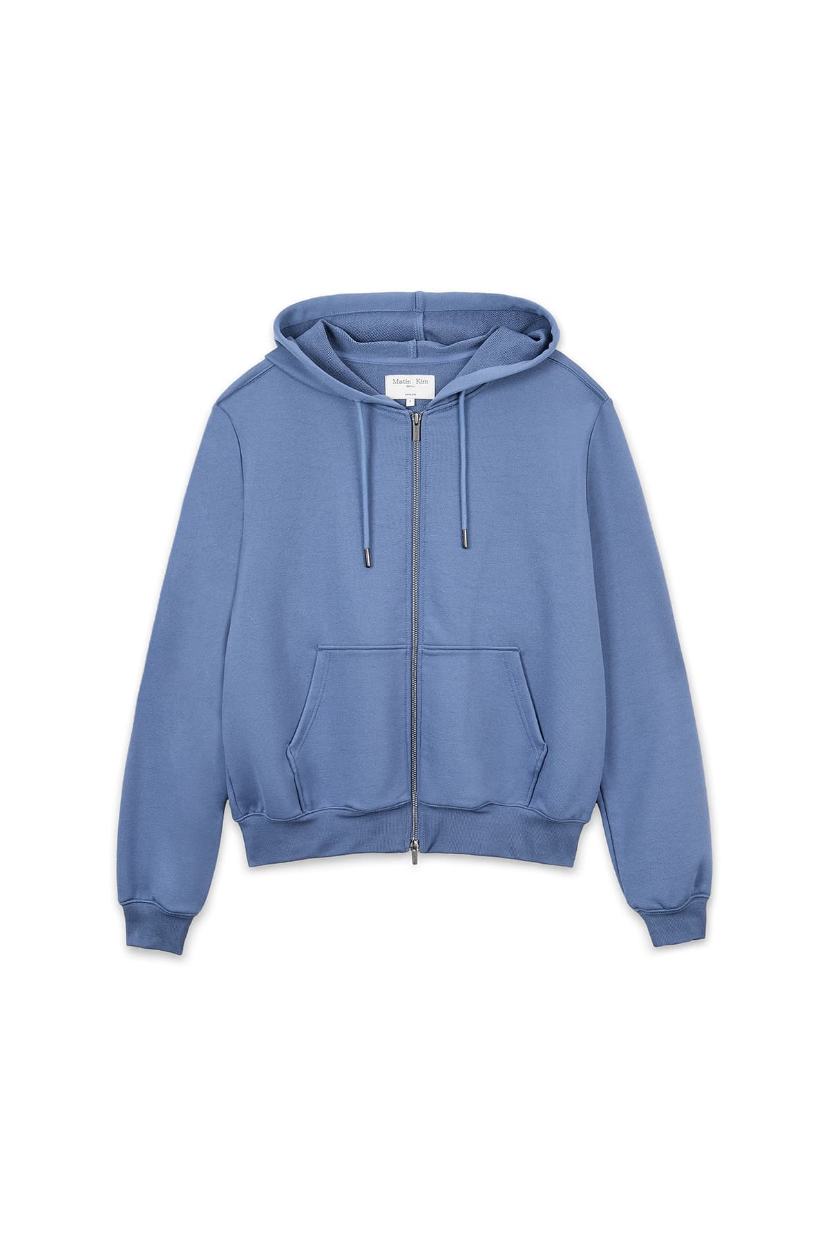 BACK LOGO GLITTER HOODY ZIP UP FOR WOMEN IN BLUE