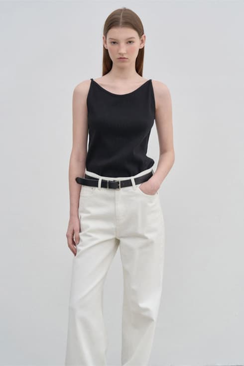 Two-way casual sleeveless top 2colors [N6STS03]